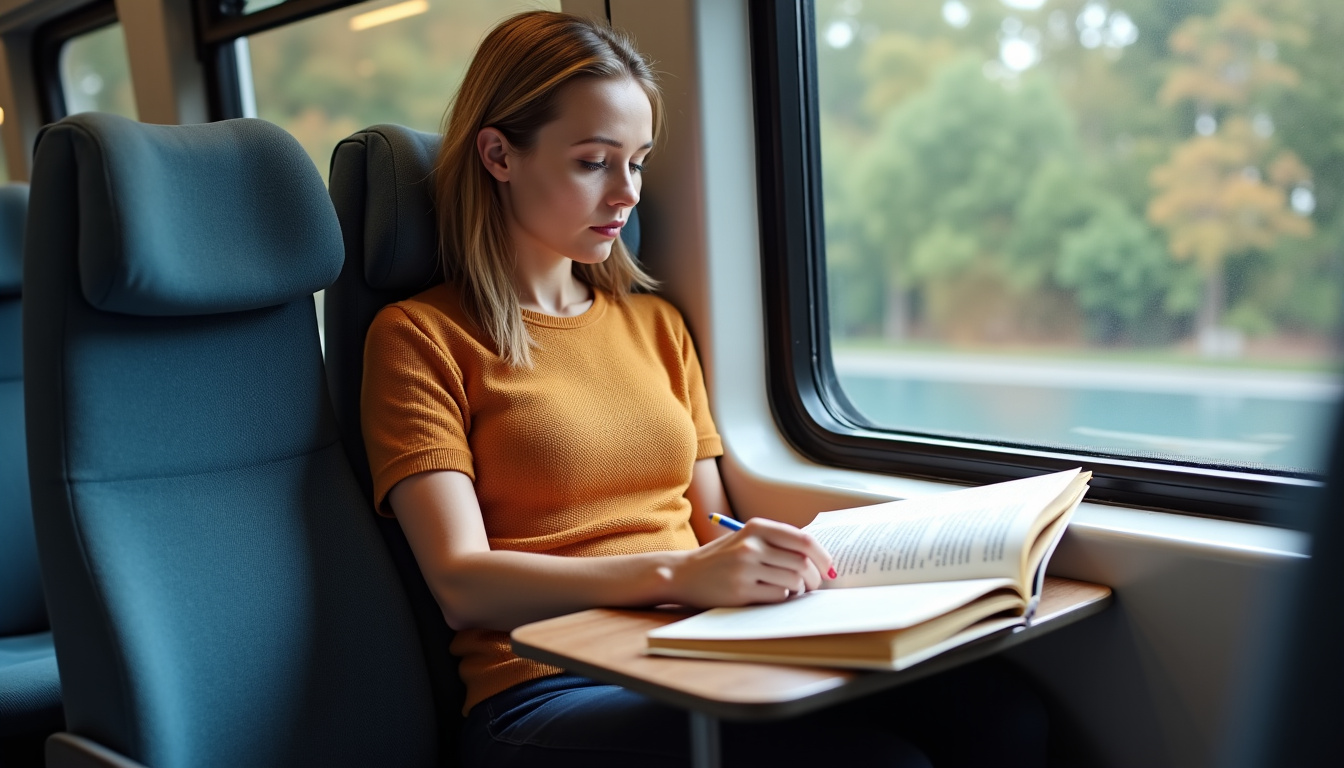 Adulte TDAH en train de lire un livre, entouré de pense-bêtes et d