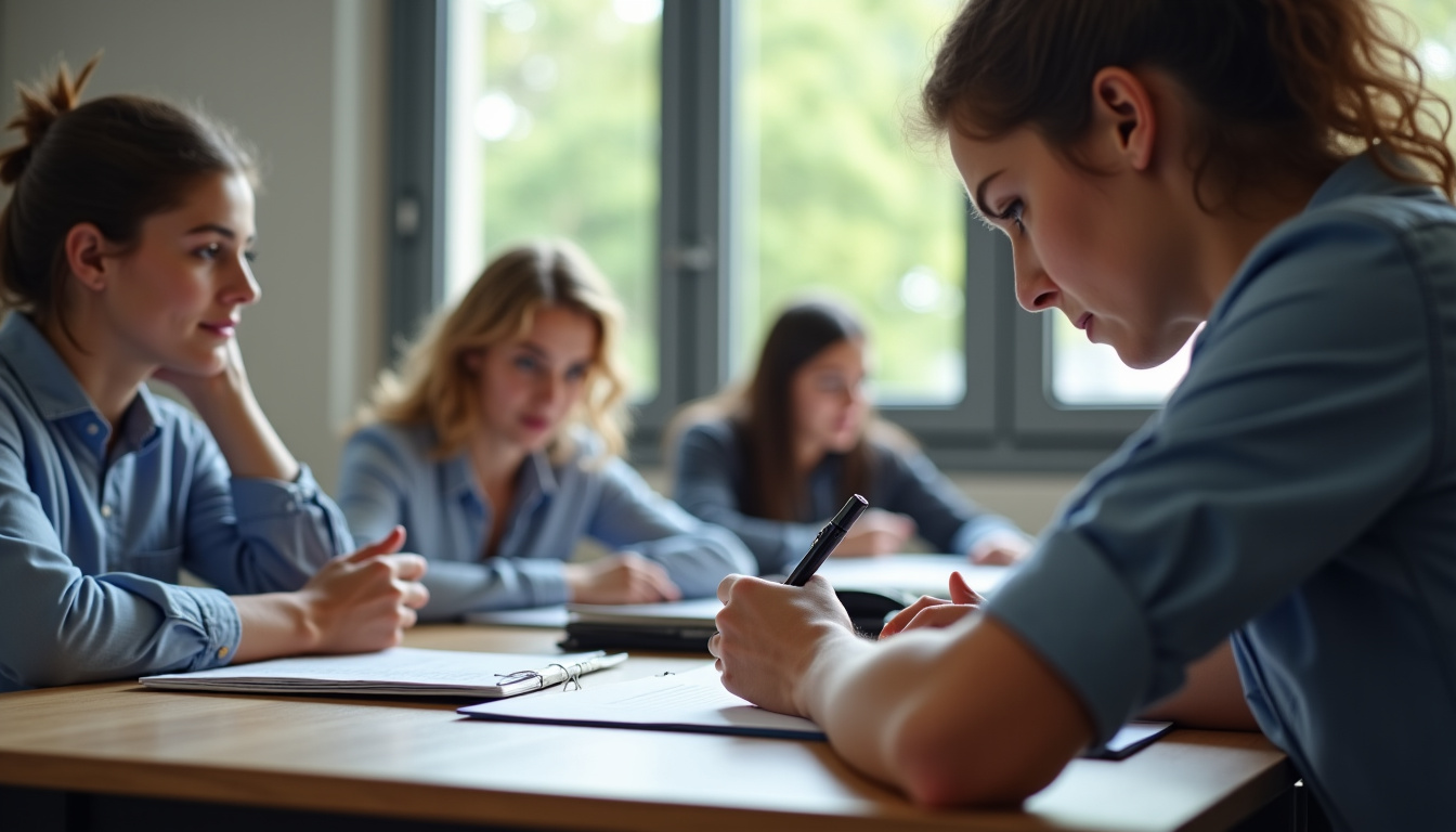 Élève HPI et TDAH en classe avec enseignant bienveillant