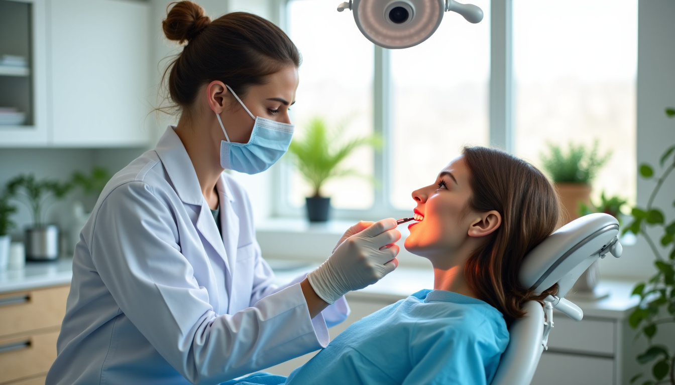 Comparaison visuelle entre une muqueuse buccale saine et une lésion suspecte nécessitant un avis stomatologique