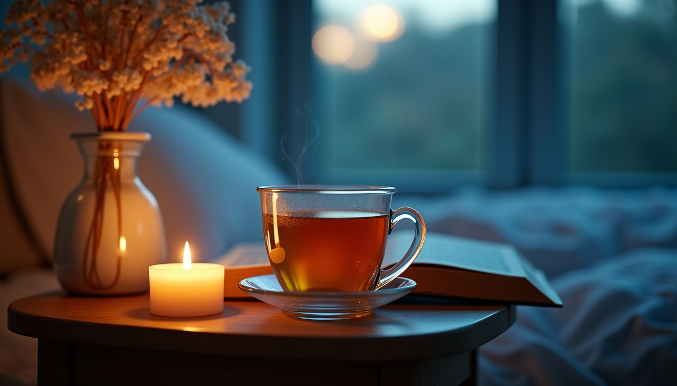 Infusion de verveine préparée pour favoriser le sommeil le soir