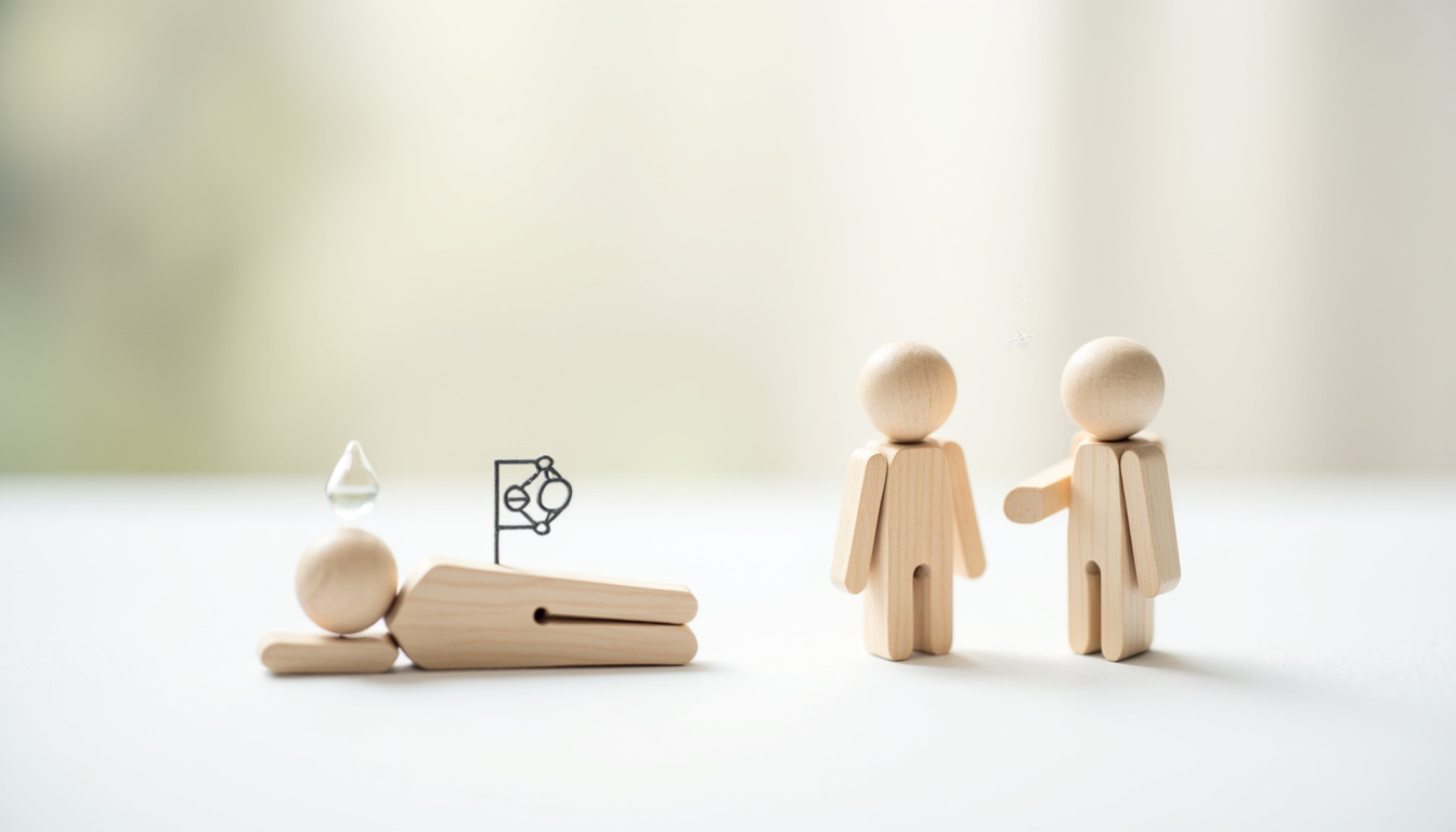 Représentation visuelle des effets secondaires possibles de la cétirizine