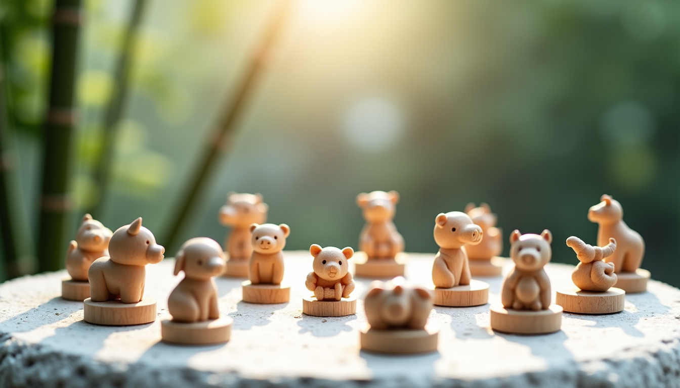 Tableau illustré des douze signes astrologiques chinois avec leurs symboles et années associées