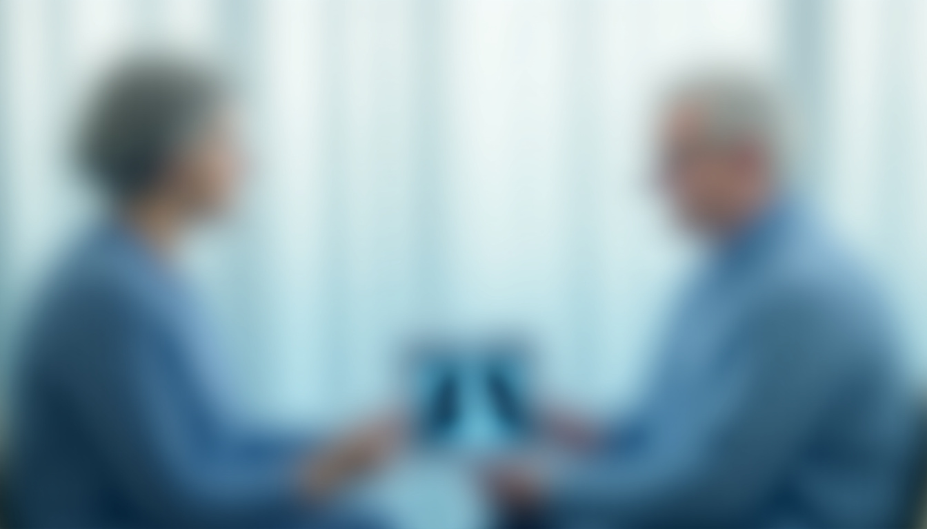 Consultation médicale avec un pneumologue, suivi post-pneumothorax