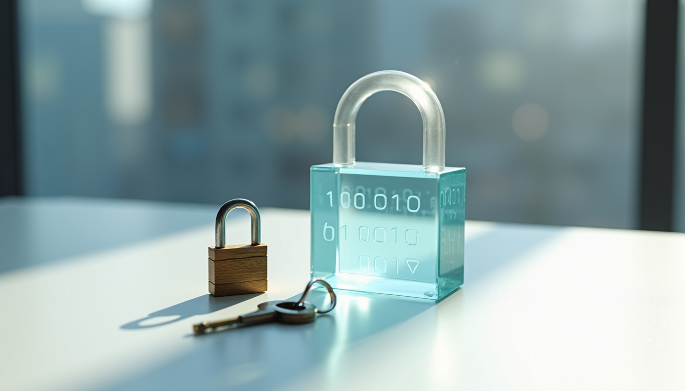 Illustration de la sécurité en ligne avec cadenas, authentification et protection des données personnelles
