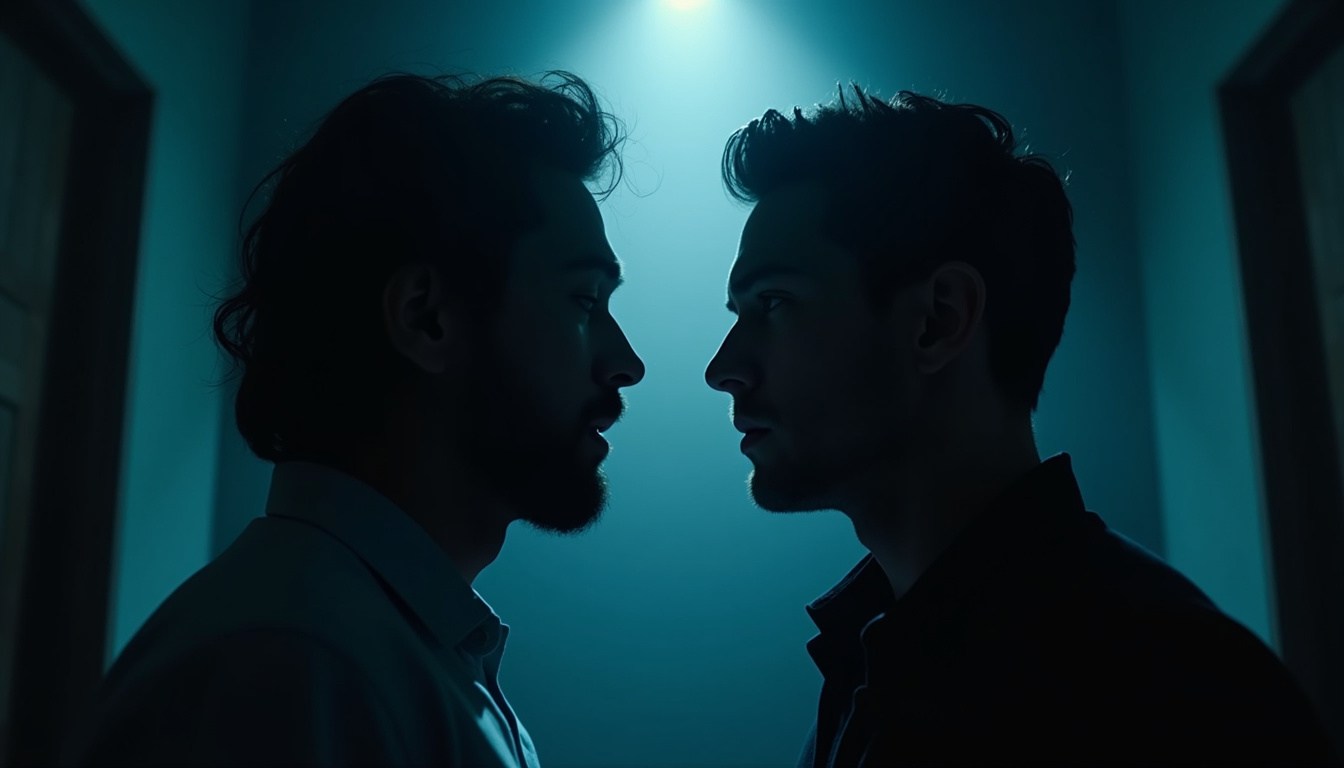 Poster officiel du film « Sous hypnose », mettant en avant les deux protagonistes dans un cadre tendu et stylisé