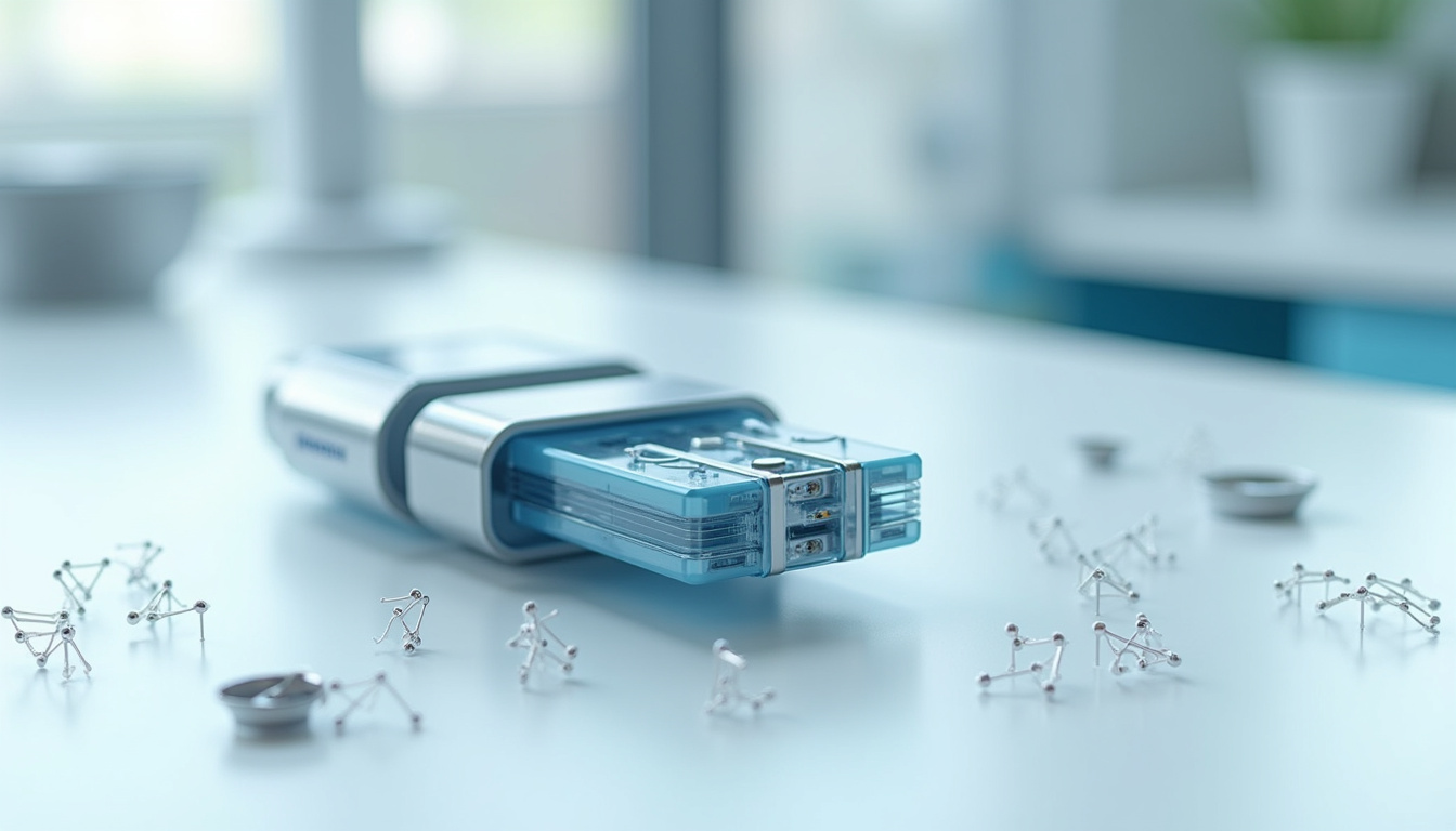 Technologie médicale avancée en cours de test dans un laboratoire de recherche