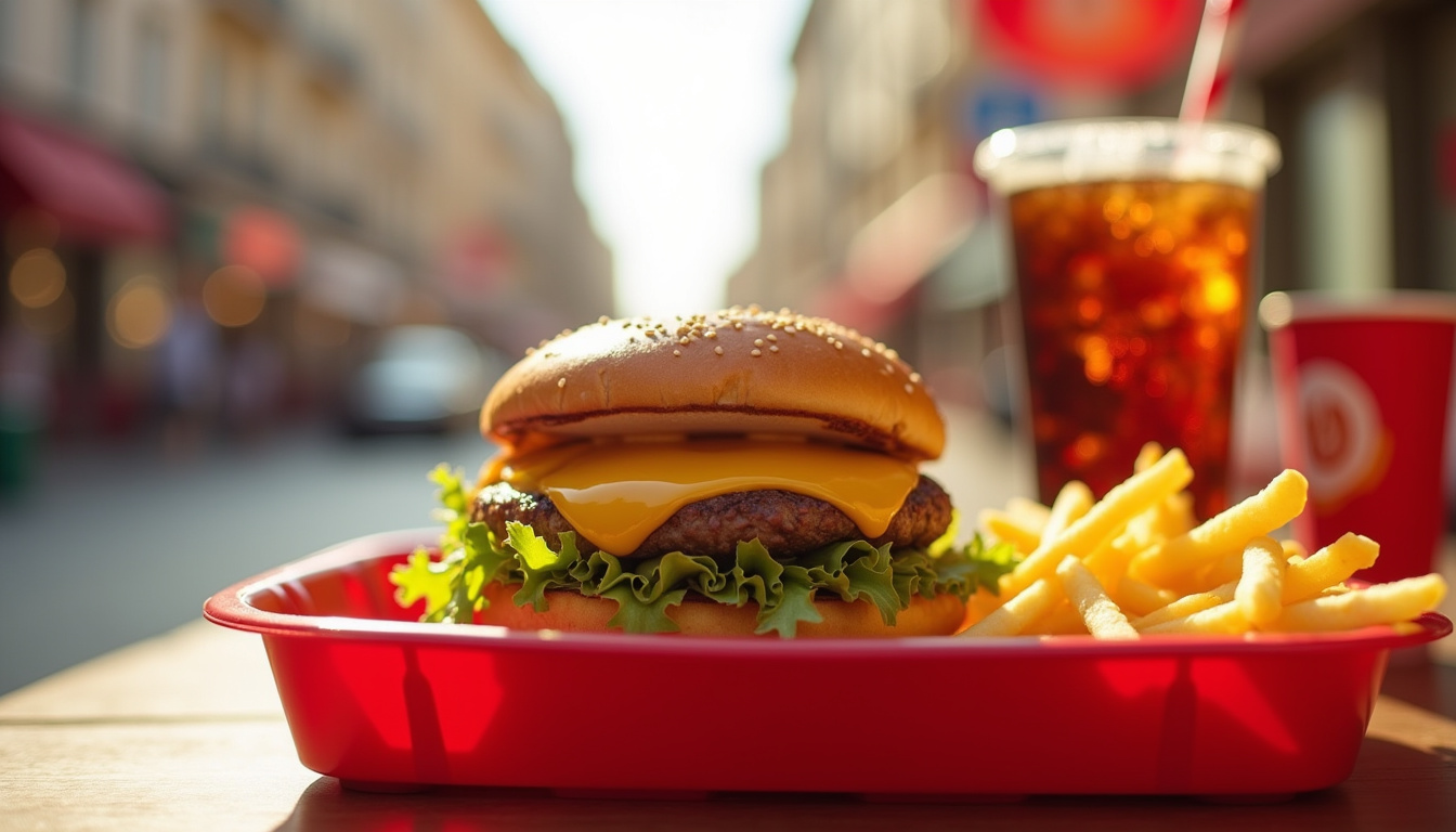 Le menu du nouveau Quick de l’Avenue Jean Médecin à Nice, avec les plats phares affichés