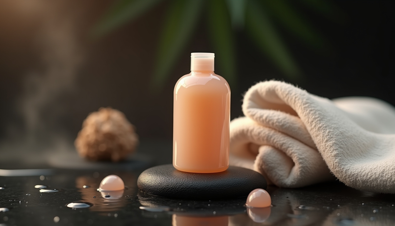 Présentation du gel Nuru utilisé lors d’un massage complet en corps à corps
