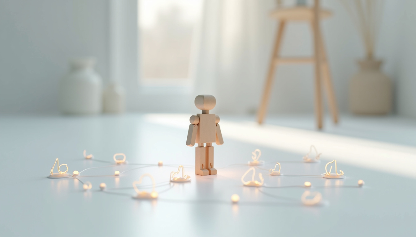 Tableau numérique montrant des indicateurs de santé connectés en temps réel