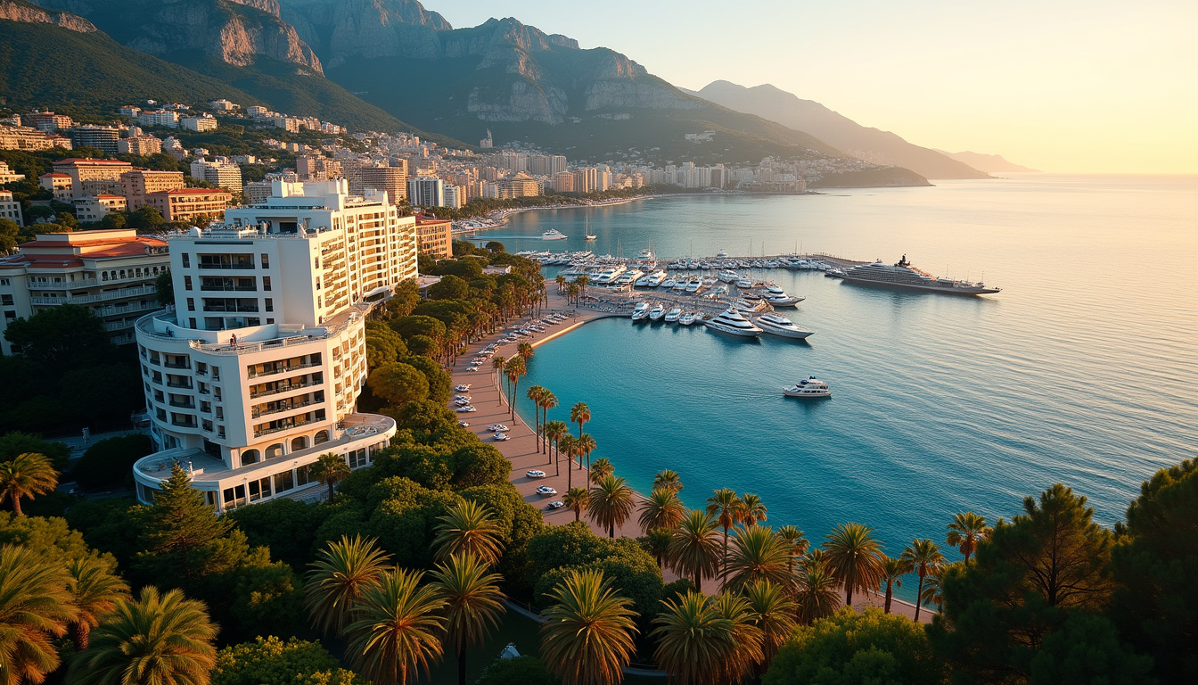 Vue aérienne du Fairmont Monte-Carlo où se tient le congrès E-healthworld Santé