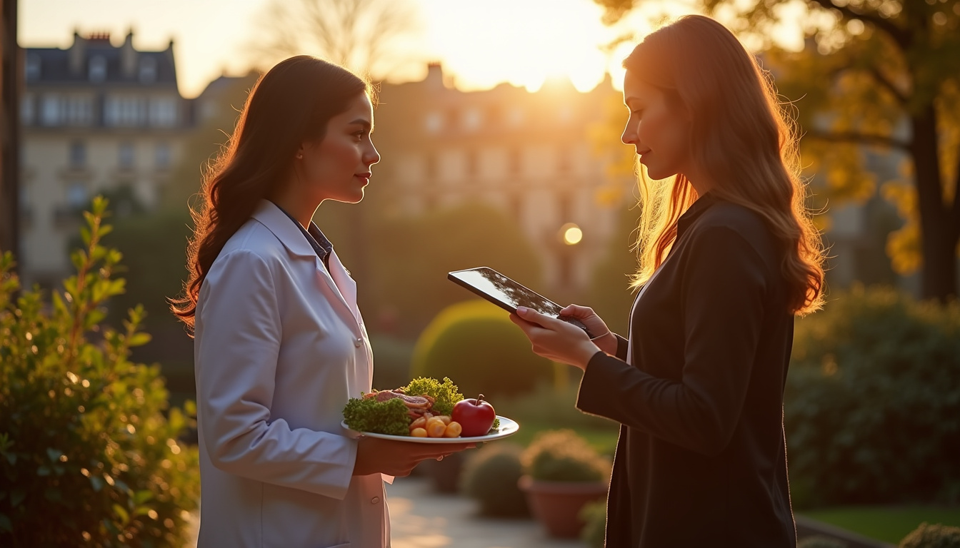 Illustration des différences entre un diététicien diplômé et un nutritionniste non réglementé à Paris