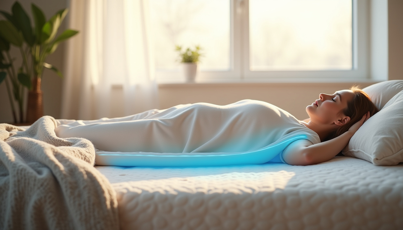 Illustration du confort du matelas avec zones de pression réparties