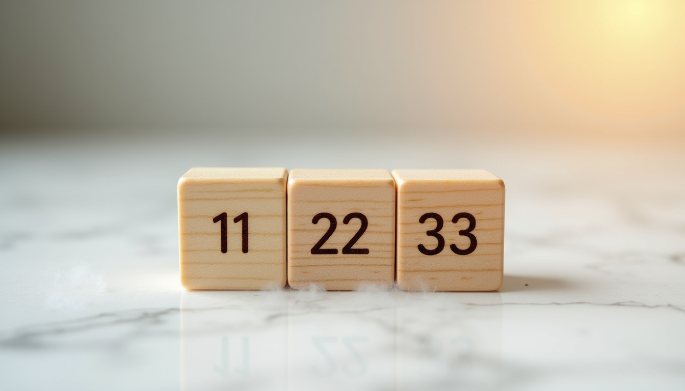 Les maîtres nombres en numérologie: 11, 22 et 33