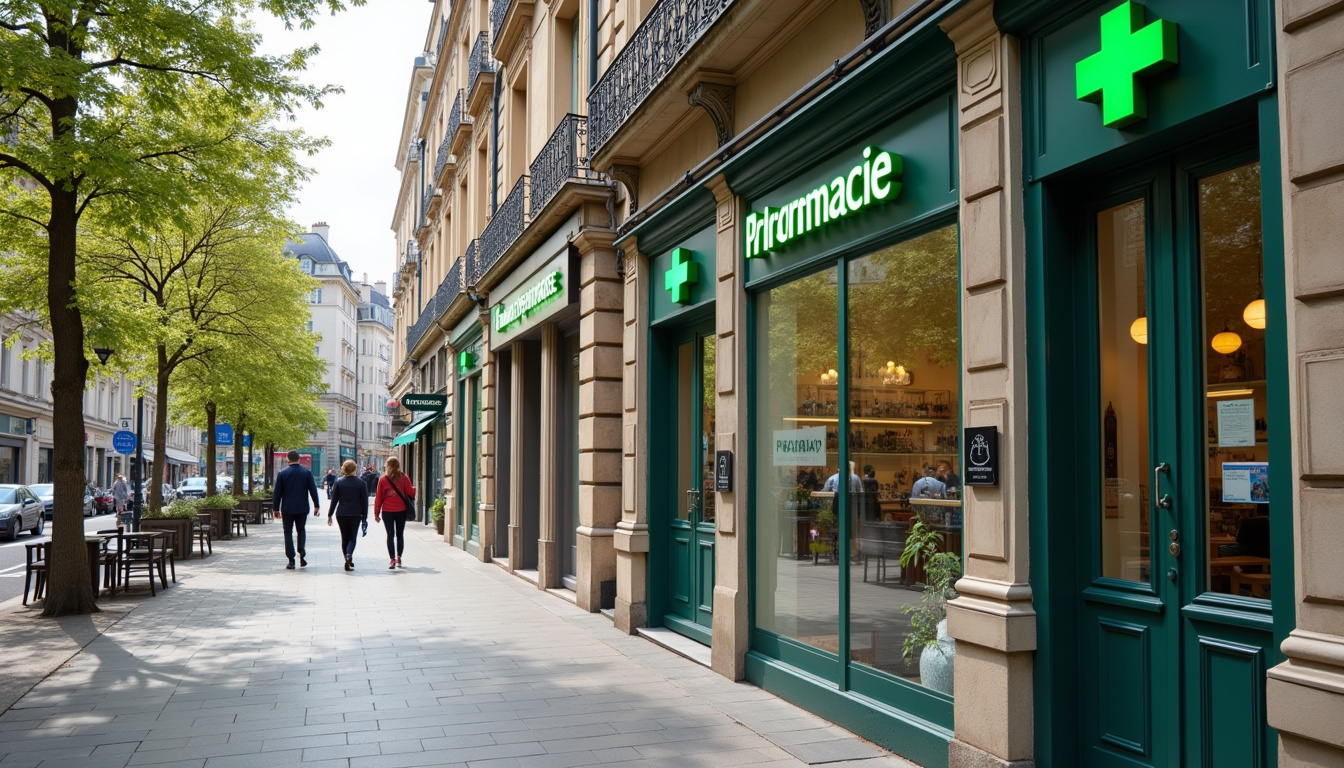 Vue extérieure de la Grande Pharmacie Lyonnaise située au 22 rue de la République à Lyon